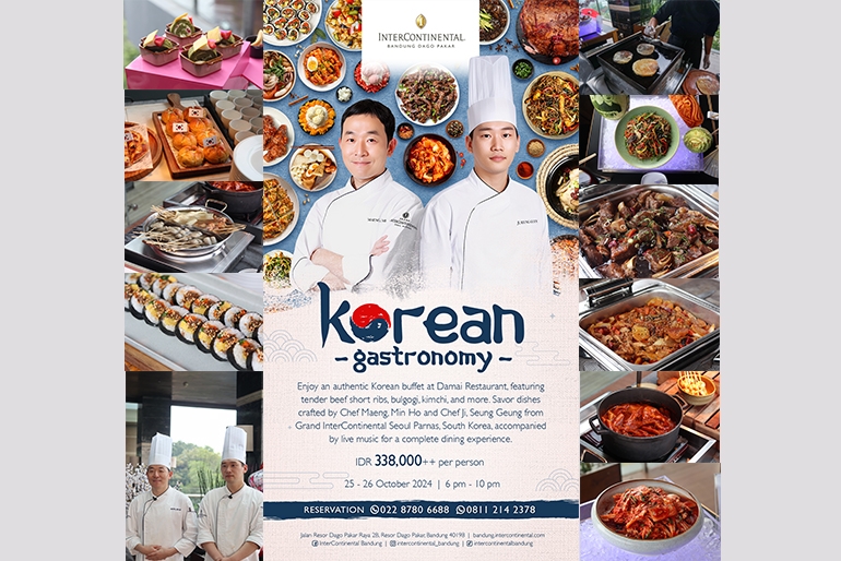 Eksplorasi Cita Rasa Korea : Jelajahi Kuliner Korea Bersama Chef Ternama di InterContinental Bandung Dago Pakar!