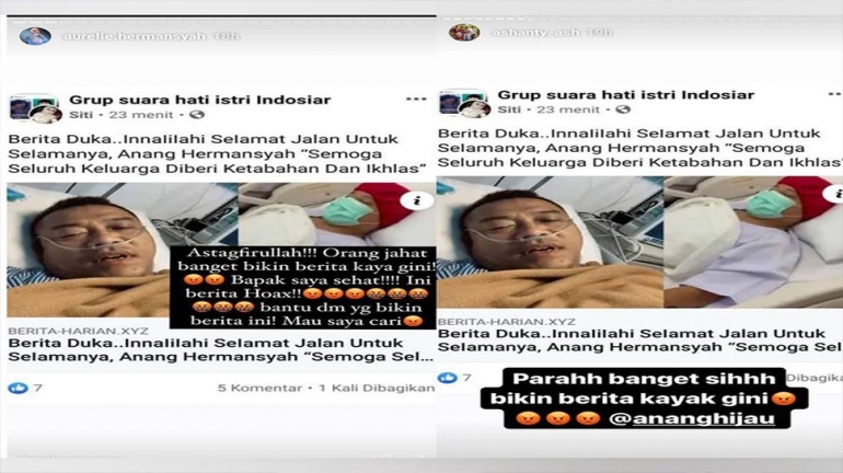 Berita Hoaks Anang Hermansyah Meninggal Dunia, Aurel Cari Pelaku