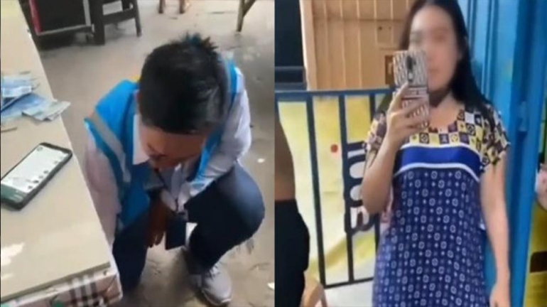 Tagihan Listrik Nunggak, Emak-Emak Ini Lempar Uang ke Petugas PLN saat Ditagih