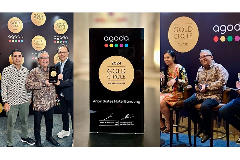 Arion Suites Hotel Bandung Raih Penghargaan Agoda Gold Circle Award 2024