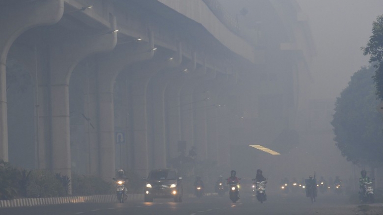 Kabut Asap Masih Selimuti Palembang