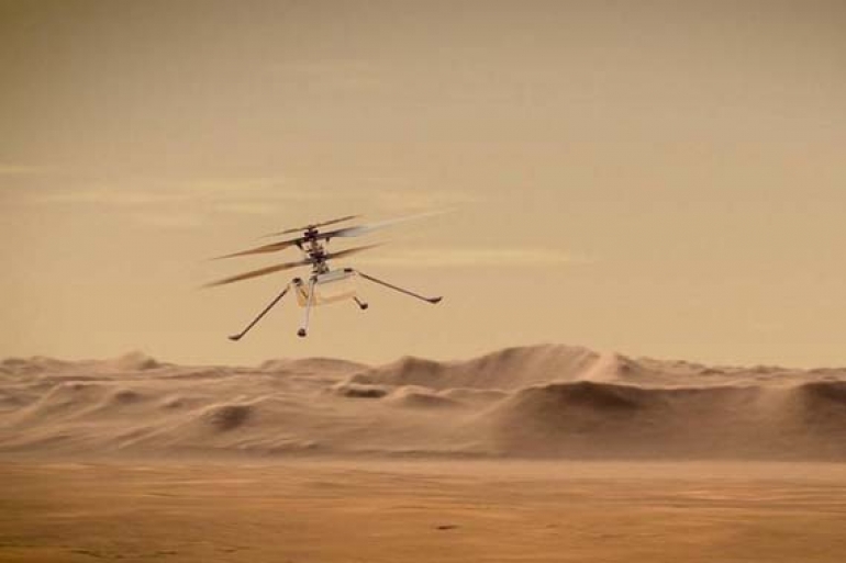 Helikopter NASA Akan Terbang di Mars, Bawa Benda Bersejarah