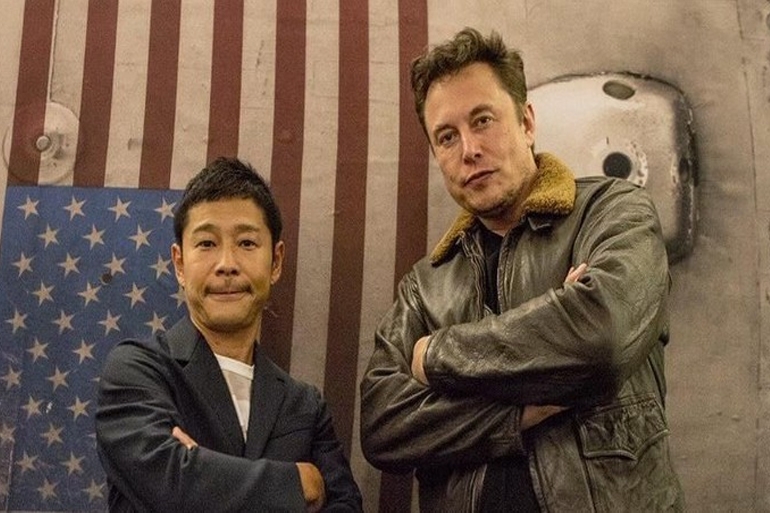 Miliarder Jepang Ajak 8 Orang Tur ke Bulan Pakai Roket Elon Musk, Gratis!
