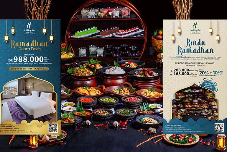 Buka Puasa di Holiday Inn Bandung Pasteur Bisa Makan untuk Satu Tahun